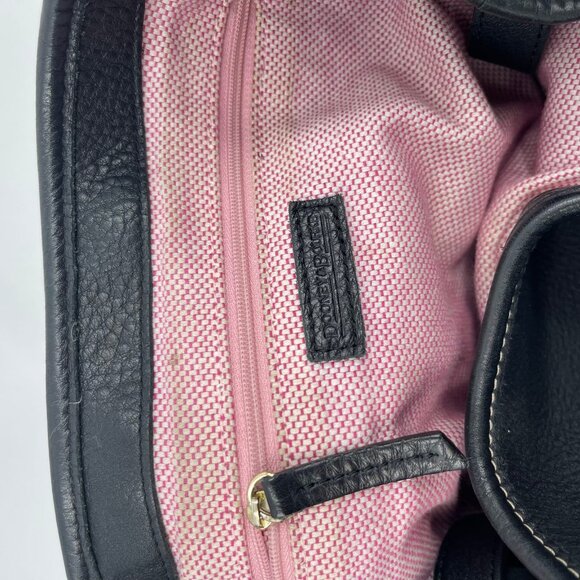 Dooney & Bourke Black Leather Hobo Bag | Gold Hardware - Picture 10 of 10